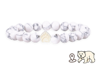 Paw White Howlite